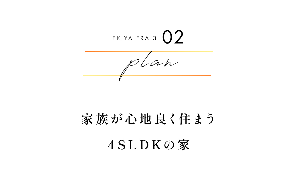 フロアプラン／家族が心地良く住まう4SLDKの家