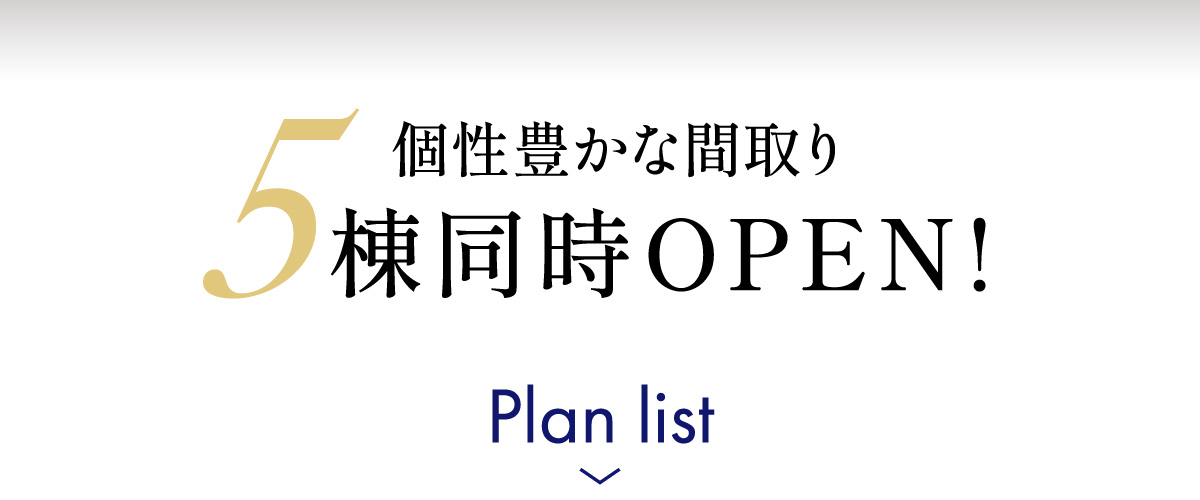 5棟同時OPEN!